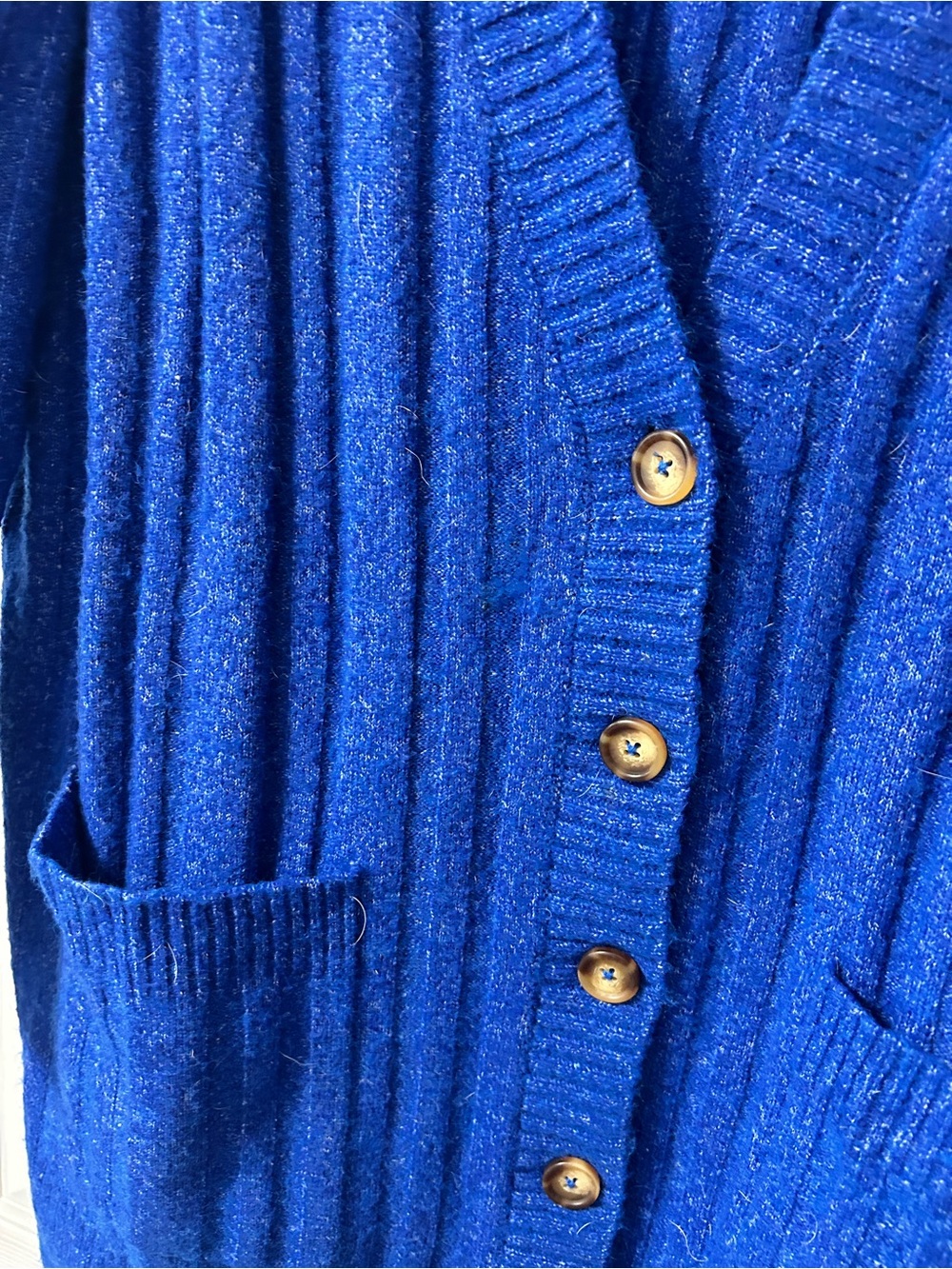 torrid Cobalt Blue Ribbed Button Cardigan - Picture 2 of 3